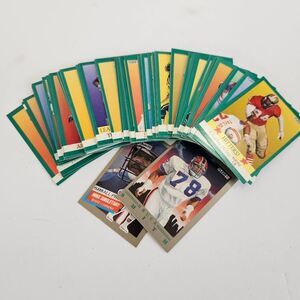 1991 Fleer Football Trading Cards Collection of 66 Barry Sanders Bruce Smith